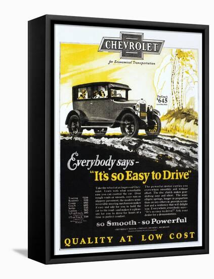 Chevrolet Ad, 1926-null-Framed Stretched Canvas