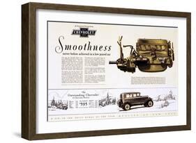 Chevrolet Ad, 1929-null-Framed Giclee Print