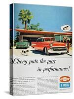 Chevrolet Ad, 1957-null-Stretched Canvas