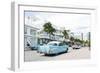 Chevrolet Bel Air, Year of Manufacture 1957, the Fifties, American Vintage Car, Ocean Drive-Axel Schmies-Framed Photographic Print