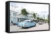 Chevrolet Bel Air, Year of Manufacture 1957, the Fifties, American Vintage Car, Ocean Drive-Axel Schmies-Framed Stretched Canvas