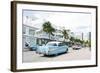 Chevrolet Bel Air, Year of Manufacture 1957, the Fifties, American Vintage Car, Ocean Drive-Axel Schmies-Framed Photographic Print