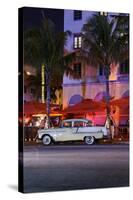 Chevrolet Bel Air, Year of Manufacture 1957, the Fifties, American Vintage Car, Ocean Drive-Axel Schmies-Stretched Canvas