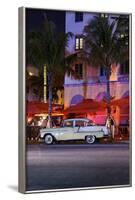 Chevrolet Bel Air, Year of Manufacture 1957, the Fifties, American Vintage Car, Ocean Drive-Axel Schmies-Framed Photographic Print