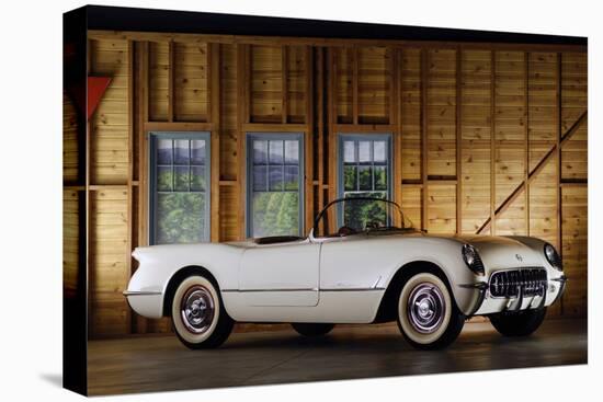 Chevrolet Corvette 1954-Simon Clay-Stretched Canvas