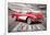 Chevrolet: Corvette- Classic Red 1959 On Route 66-null-Framed Poster