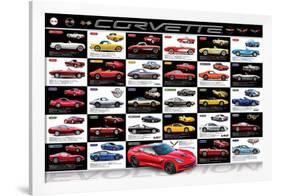 Chevrolet: Corvette- Evolution Specs-null-Framed Poster