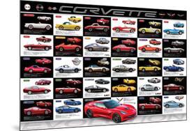 Chevrolet: Corvette- Evolution Specs-null-Mounted Poster