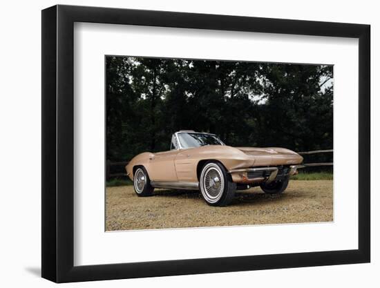 Chevrolet Corvette Stingray convertible 1964-Simon Clay-Framed Photographic Print