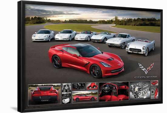 Chevrolet: Corvette- Stingray Family-null-Framed Poster