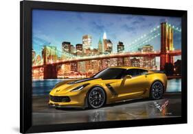 Chevrolet: Corvette- Z06 In New York-null-Framed Poster