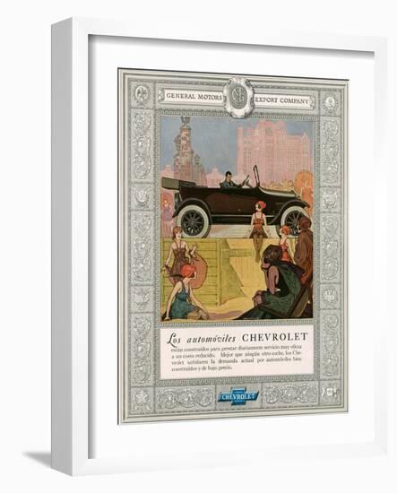 Chevrolet, Magazine Advertisement, USA, 1920-null-Framed Giclee Print