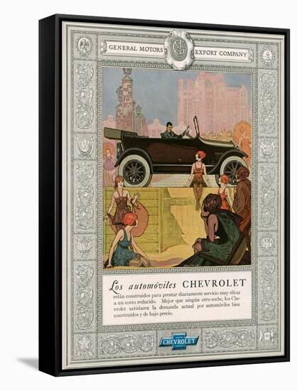 Chevrolet, Magazine Advertisement, USA, 1920-null-Framed Stretched Canvas