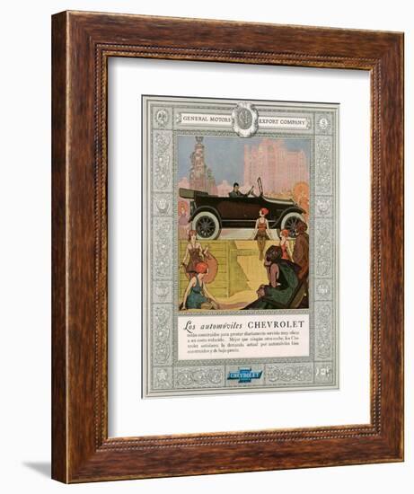 Chevrolet, Magazine Advertisement, USA, 1920-null-Framed Giclee Print