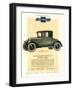 Chevrolet, Magazine Advertisement, USA, 1925-null-Framed Premium Giclee Print