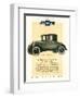 Chevrolet, Magazine Advertisement, USA, 1925-null-Framed Giclee Print