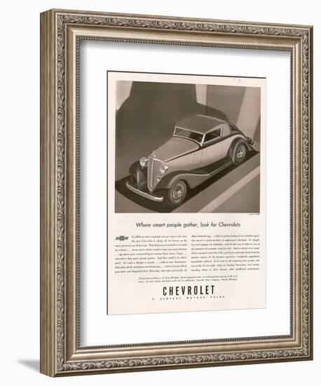 Chevrolet, Magazine Advertisement, USA, 1933-null-Framed Giclee Print