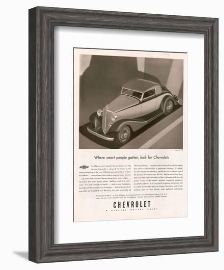 Chevrolet, Magazine Advertisement, USA, 1933-null-Framed Giclee Print