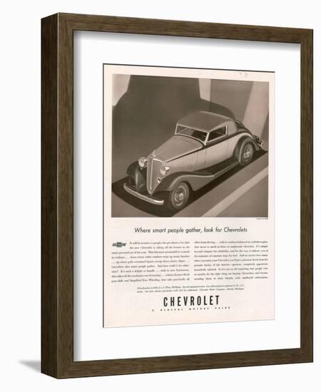 Chevrolet, Magazine Advertisement, USA, 1933-null-Framed Giclee Print