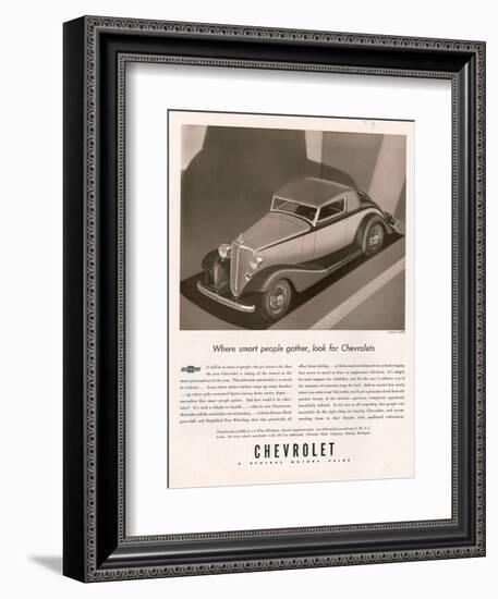 Chevrolet, Magazine Advertisement, USA, 1933-null-Framed Giclee Print