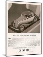 Chevrolet, Magazine Advertisement, USA, 1933-null-Mounted Giclee Print