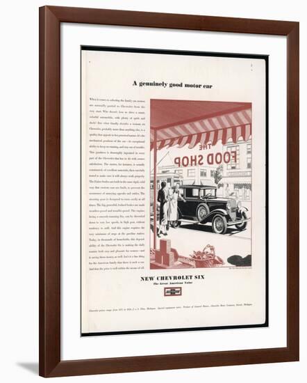 Chevrolet Six 1931-null-Framed Art Print