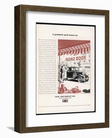 Chevrolet Six 1931-null-Framed Art Print