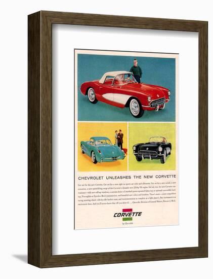 Chevrolet Unleashes Corvette-null-Framed Art Print