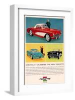 Chevrolet Unleashes Corvette-null-Framed Art Print