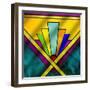 Chevron 8-Art Deco Designs-Framed Giclee Print