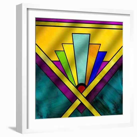 Chevron 8-Art Deco Designs-Framed Giclee Print