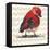 Chevron Baby Red Bird I-Patricia Pinto-Framed Stretched Canvas