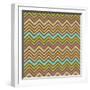 Chevron Brights-Joanne Paynter Design-Framed Giclee Print