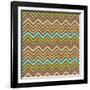 Chevron Brights-Joanne Paynter Design-Framed Giclee Print