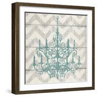 Chevron Chandelier II-Piper Ballantyne-Framed Art Print