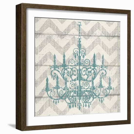 Chevron Chandelier II-Piper Ballantyne-Framed Art Print