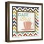 Chevron Coffee II-null-Framed Art Print