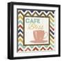 Chevron Coffee II-null-Framed Art Print