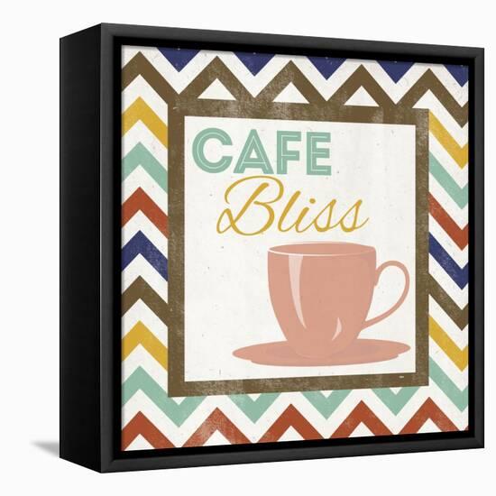 Chevron Coffee II-null-Framed Stretched Canvas