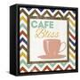 Chevron Coffee II-null-Framed Stretched Canvas