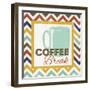 Chevron Coffee III-null-Framed Art Print