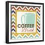 Chevron Coffee III-null-Framed Art Print