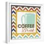 Chevron Coffee III-null-Framed Art Print