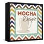 Chevron Coffee IV-null-Framed Stretched Canvas
