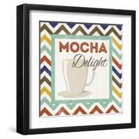 Chevron Coffee IV-null-Framed Art Print