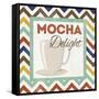 Chevron Coffee IV-null-Framed Stretched Canvas