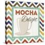 Chevron Coffee IV-null-Stretched Canvas