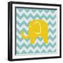 Chevron Elephant-N. Harbick-Framed Art Print