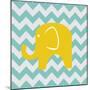 Chevron Elephant-N. Harbick-Mounted Art Print