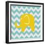 Chevron Elephant-N. Harbick-Framed Premium Giclee Print